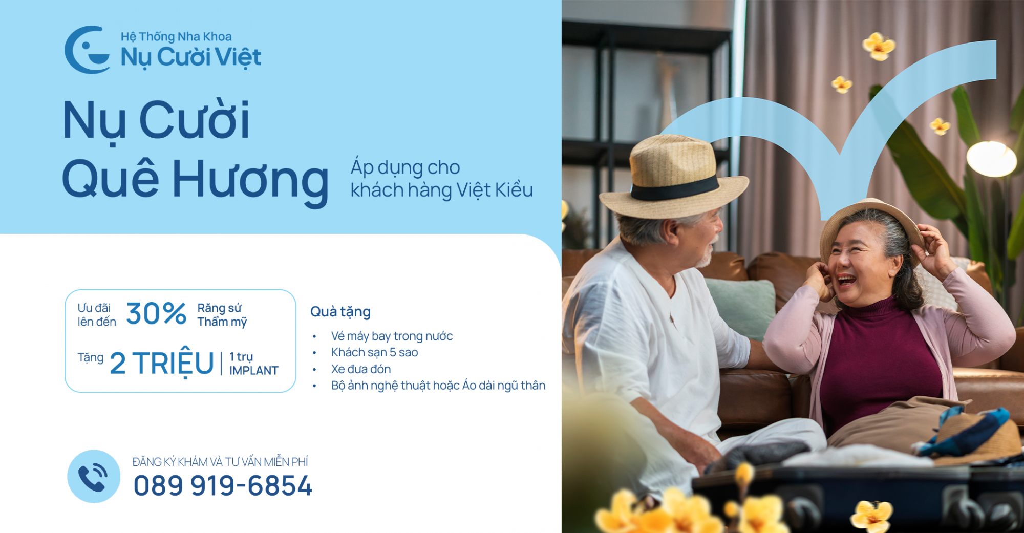 gói nụ cười quê hương nụ cười việt