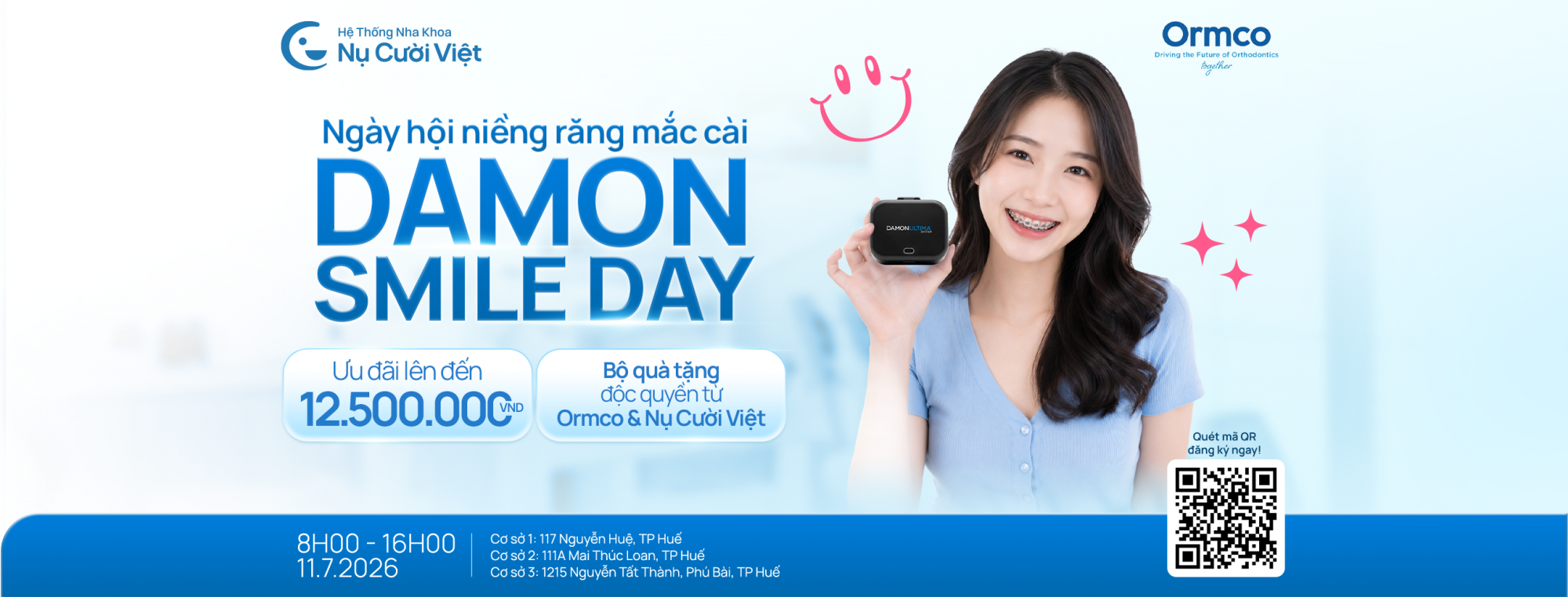 DAMON SMILE DAY 2026 - NGÀY HỘI NIỀNG RĂNG MẮC CÀI LỚN NHẤT NĂM
