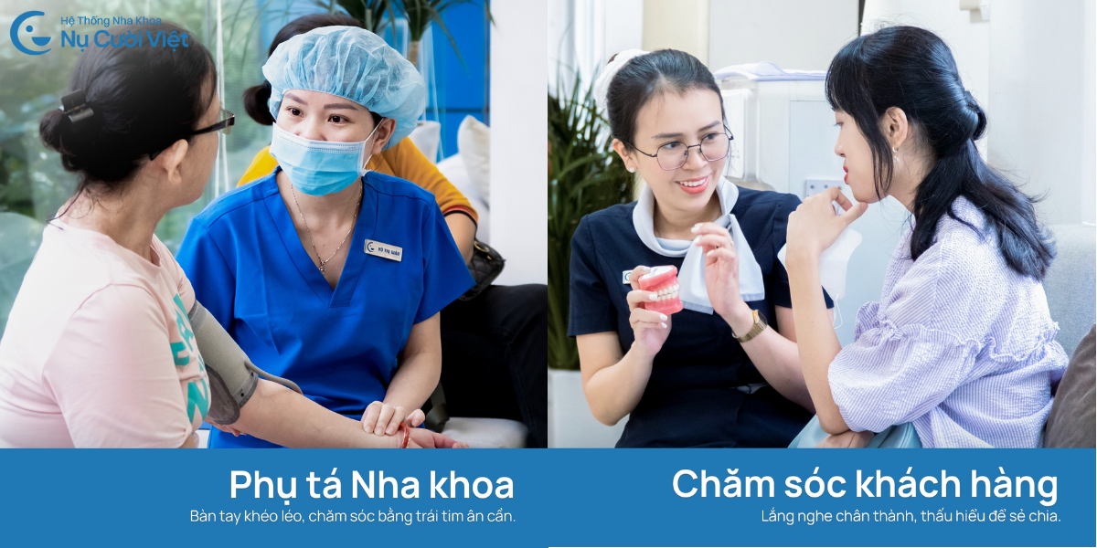 nha khoa nụ cười việt tuyển dụng phụ tá và chuyên viên tư vấn