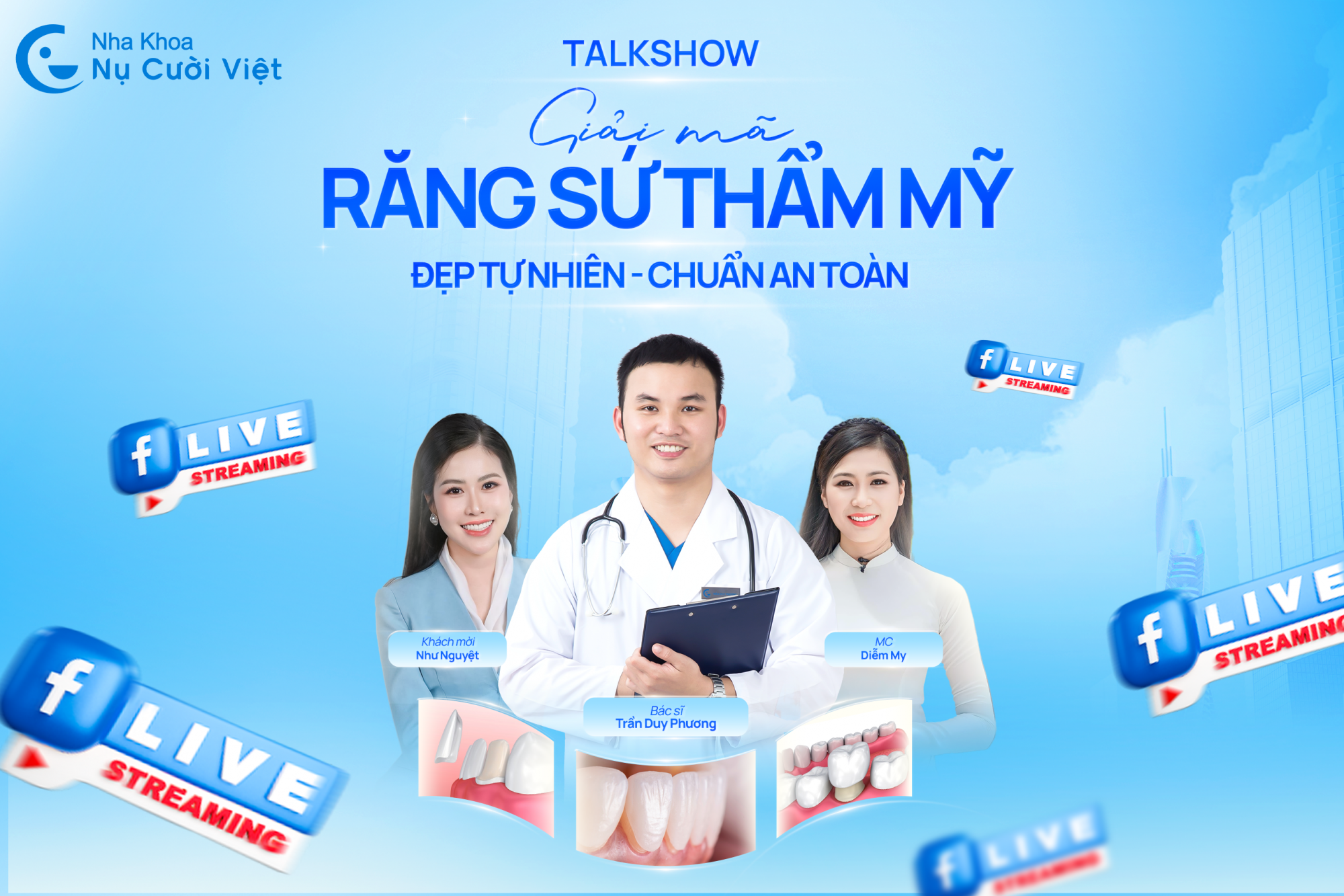 Nụ Cười Việt - Talkshow “Giải mã răng sứ thẩm mỹ - Đẹp tự nhiên, chuẩn an toàn” kết thúc với nhiều khoảnh khắc đáng nhớ